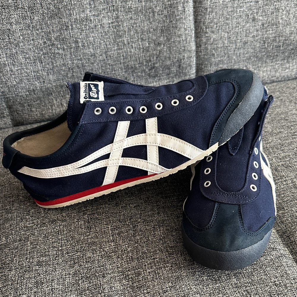 Onitsuka Tiger by Asics Navy White Red Mexico 66-Inspired Sneakers - Picture 5 of 5